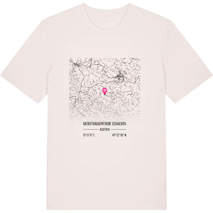 Katastralgemeinde Schachen karta t-shirt – t-shirt från PinShirt