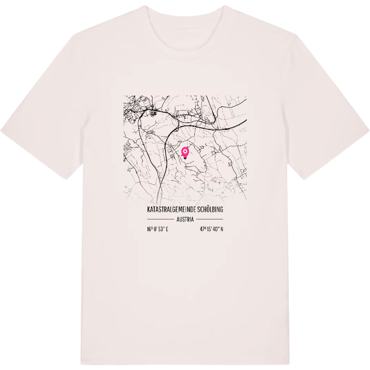 Katastralgemeinde Schölbing karta t-shirt – t-shirt från PinShirt