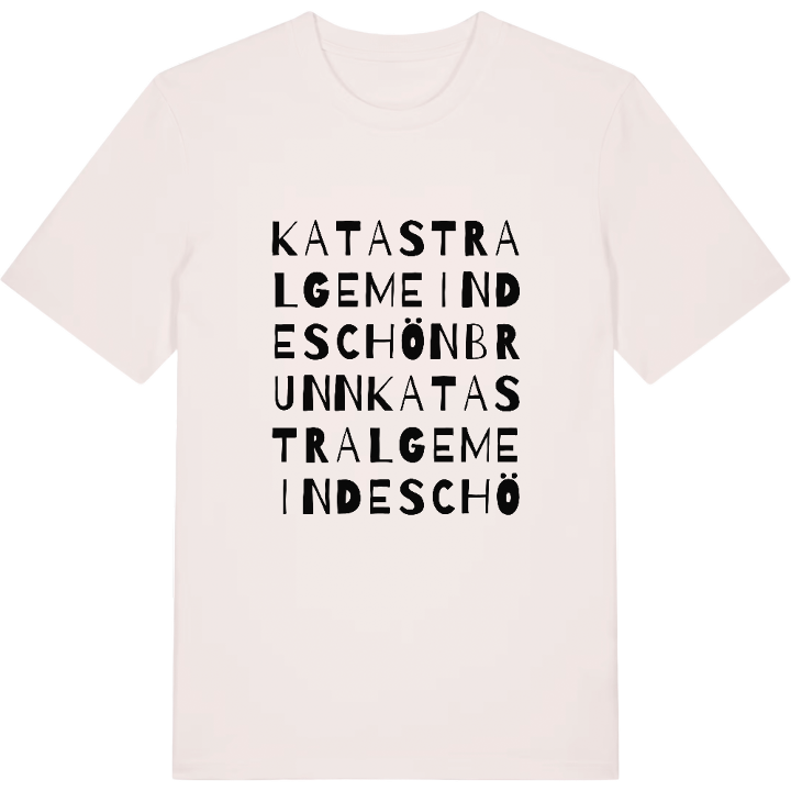 Katastralgemeinde Schönbrunn ordlek t-shirt – t-shirt från PinShirt