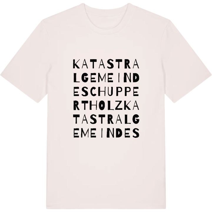 Katastralgemeinde Schuppertholz ordlek t-shirt – t-shirt från PinShirt