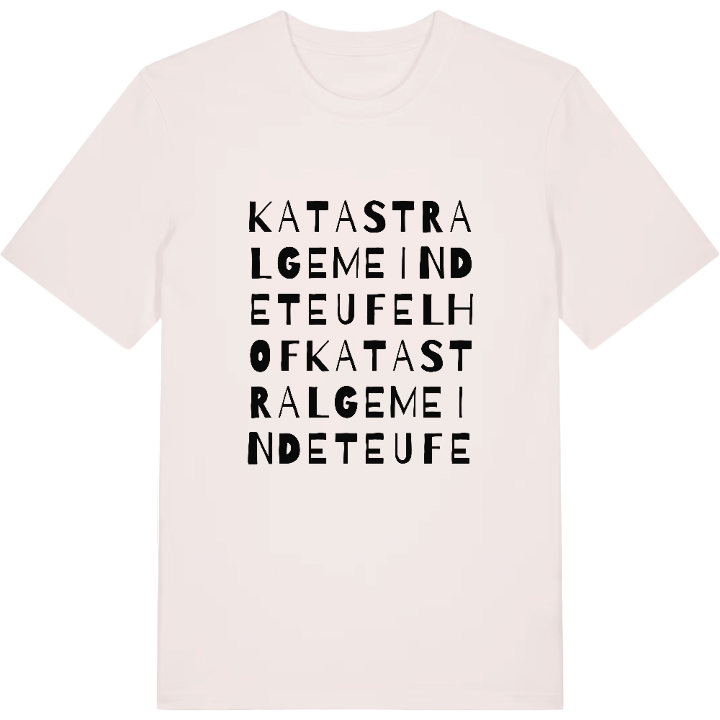 Katastralgemeinde Teufelhof ordlek t-shirt – t-shirt från PinShirt