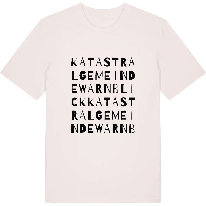 Katastralgemeinde Warnblick ordlek t-shirt – t-shirt från PinShirt