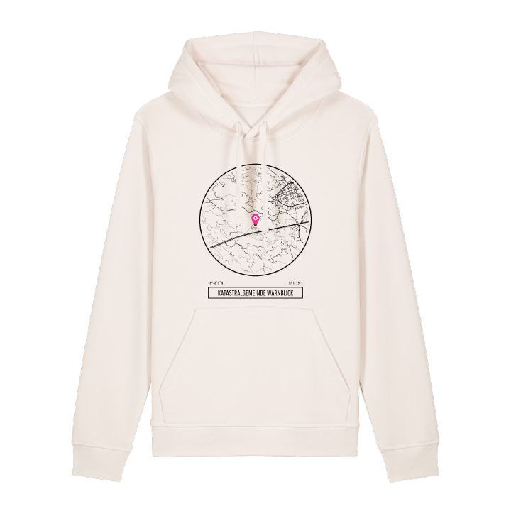 Katastralgemeinde Warnblick hoodie – hoodie från PinShirt
