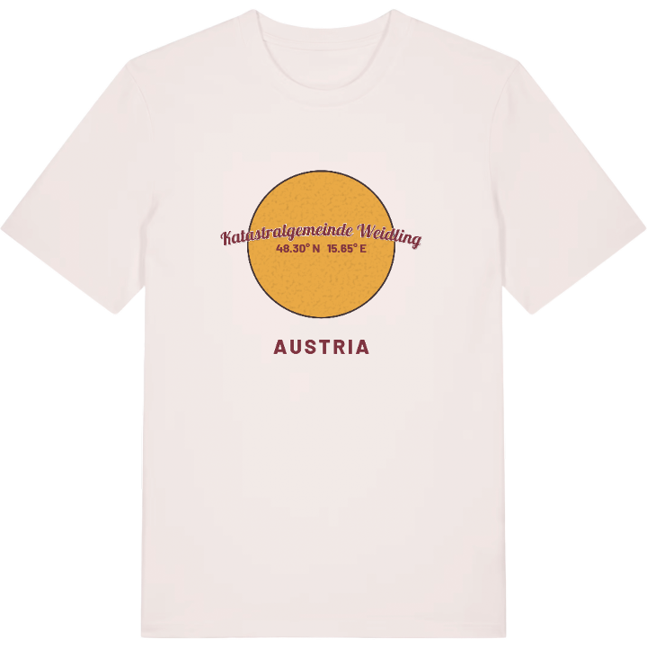 Katastralgemeinde Weidling cirkel t-shirt – t-shirt från PinShirt