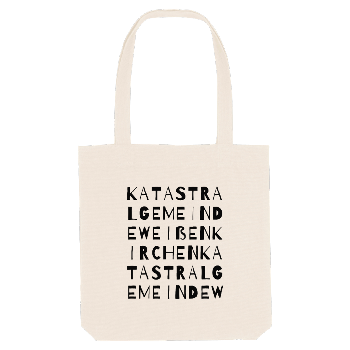 Katastralgemeinde Weißenkirchen ordlek tygkasse – tygkasse från PinShirt