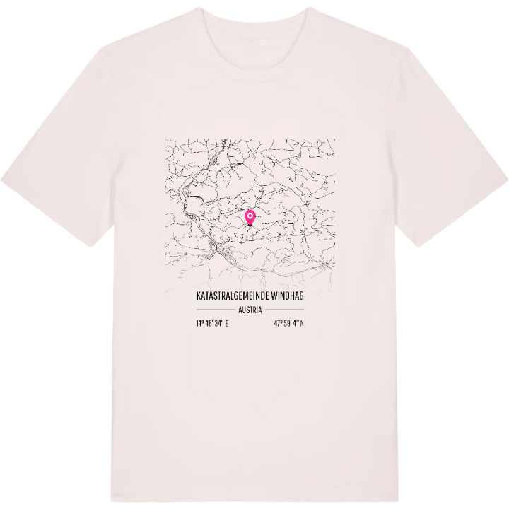 Katastralgemeinde Windhag karta t-shirt – t-shirt från PinShirt