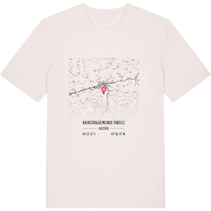 Katastralgemeinde Ybbsitz karta t-shirt – t-shirt från PinShirt