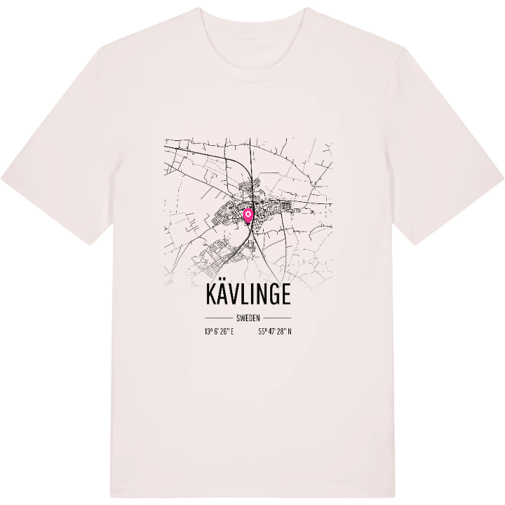 Kävlinge karta t-shirt – t-shirt från PinShirt