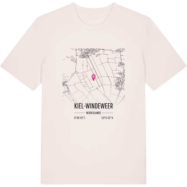 Kiel-Windeweer karta t-shirt – t-shirt från PinShirt