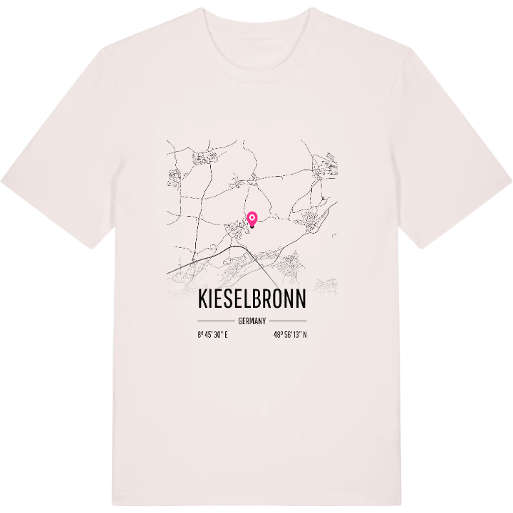 Kieselbronn karta t-shirt – t-shirt från PinShirt