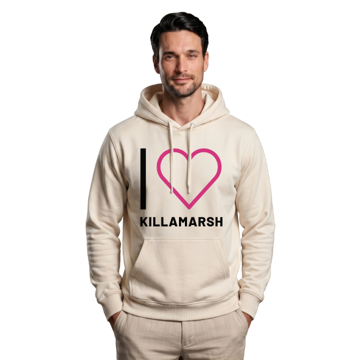 Jag älskar Killamarsh hoodie stort tryck – hoodie från PinShirt