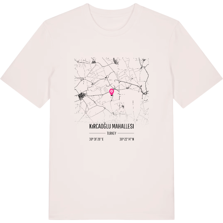 Kırcaoğlu Mahallesi karta t-shirt – t-shirt från PinShirt
