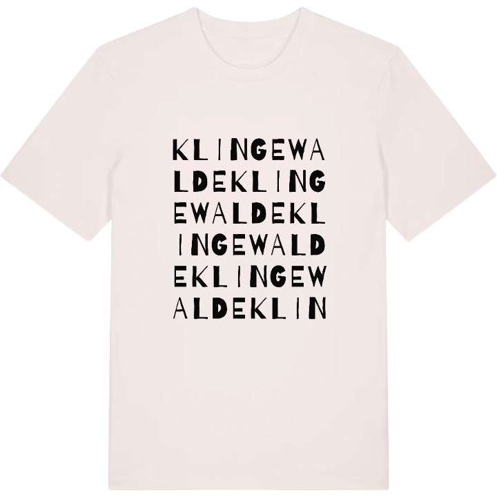 Klingewalde ordlek t-shirt – t-shirt från PinShirt
