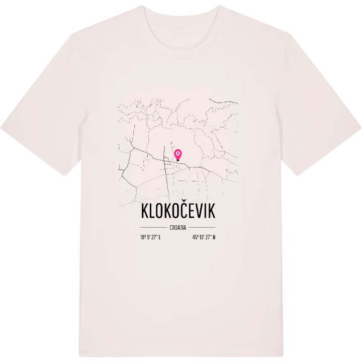 Klokočevik karta t-shirt – t-shirt från PinShirt