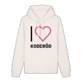 Jag älskar Koderöd hoodie stort tryck