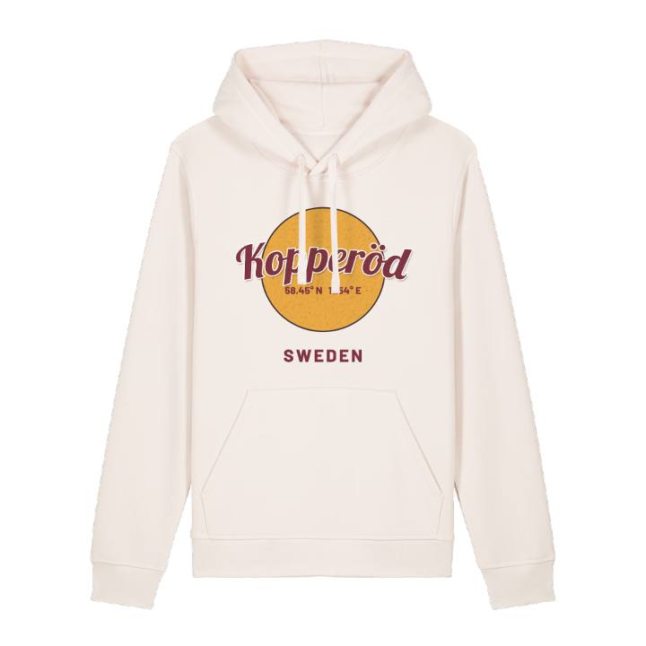 Kopperöd cirkel hoodie – hoodie från PinShirt