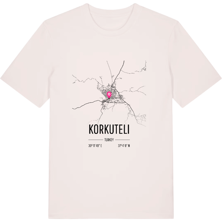 Korkuteli karta t-shirt – t-shirt från PinShirt