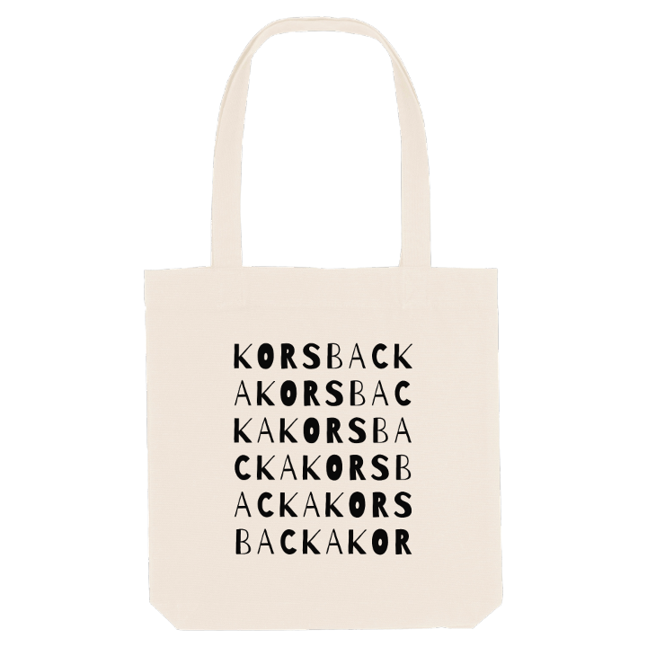 Korsbacka ordlek tygkasse – tygkasse från PinShirt