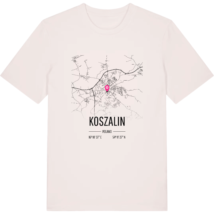 Koszalin karta t-shirt – t-shirt från PinShirt
