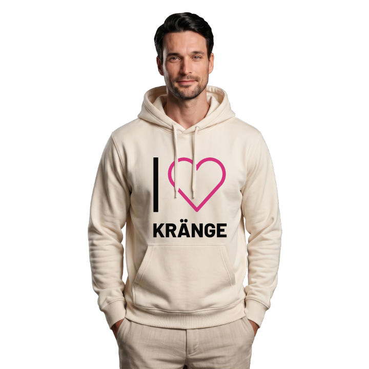 Jag älskar Kränge hoodie stort tryck – hoodie från PinShirt