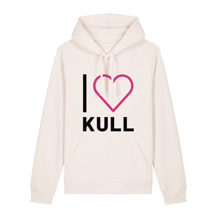 Jag älskar Kull hoodie stort tryck – hoodie från PinShirt