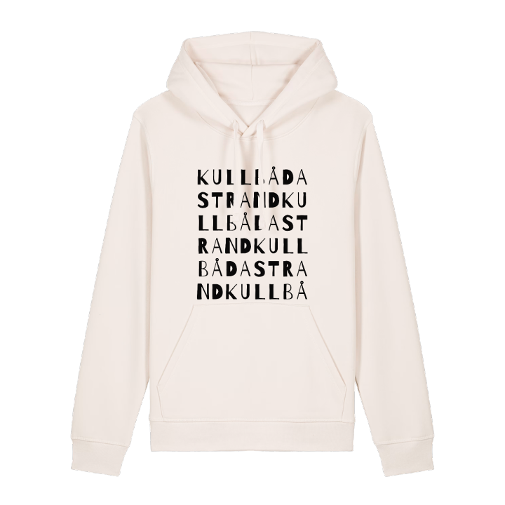 Kullbådastrand ordlek hoodie – hoodie från PinShirt