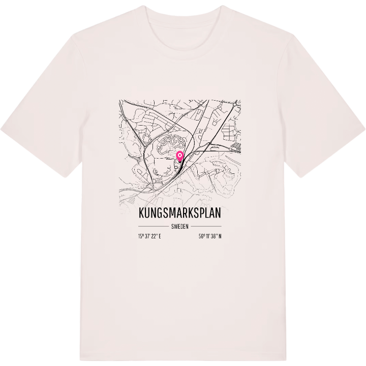 Kungsmarksplan karta t-shirt – t-shirt från PinShirt