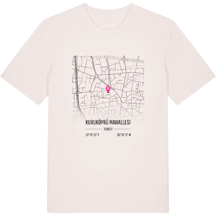 Kuruköprü Mahallesi karta t-shirt – t-shirt från PinShirt