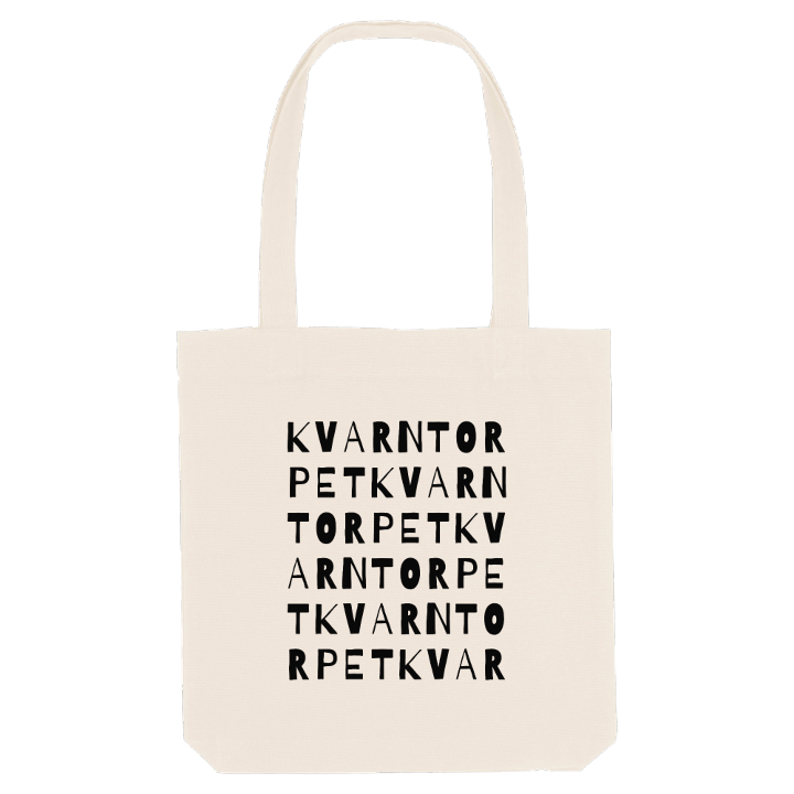 Kvarntorpet ordlek tygkasse – tygkasse från PinShirt