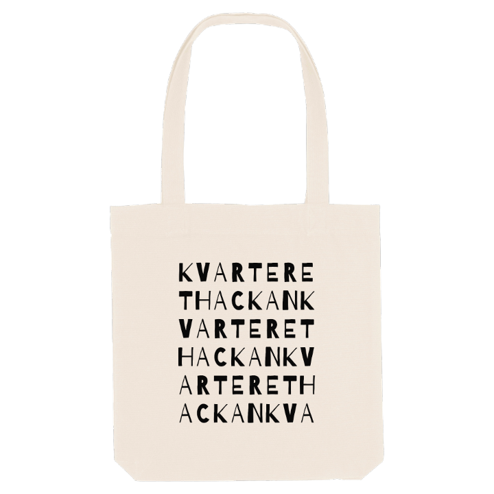 Kvarteret Hackan ordlek tygkasse – tygkasse från PinShirt
