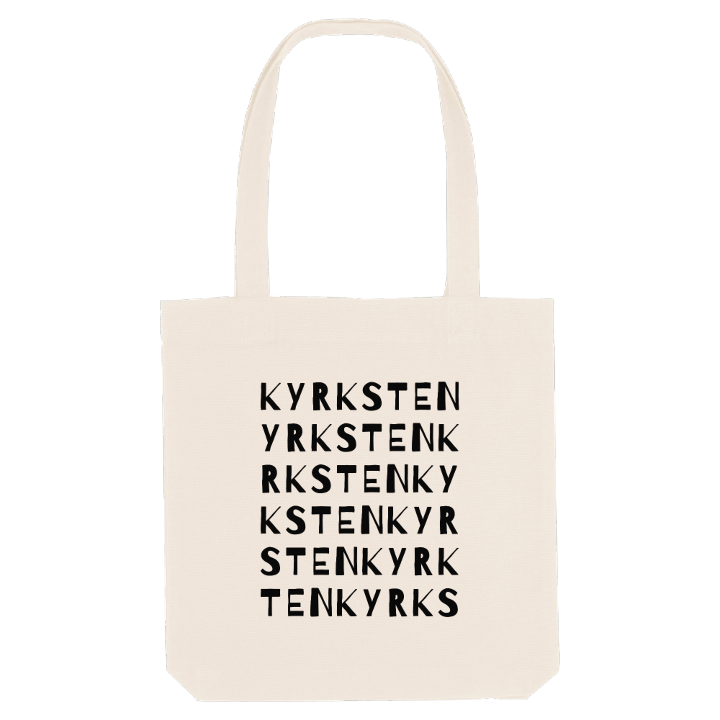 Kyrksten ordlek tygkasse – tygkasse från PinShirt