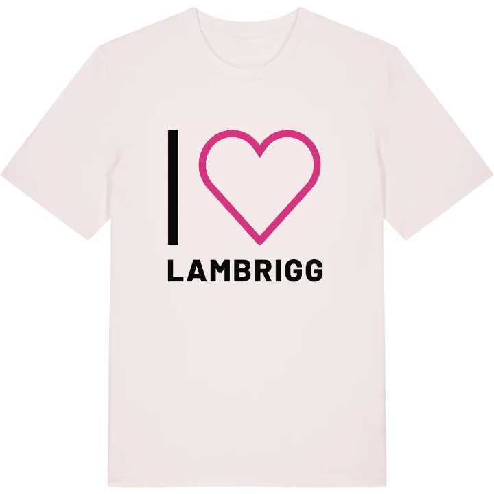 Jag älskar Lambrigg t-shirt stort tryck – t-shirt från PinShirt