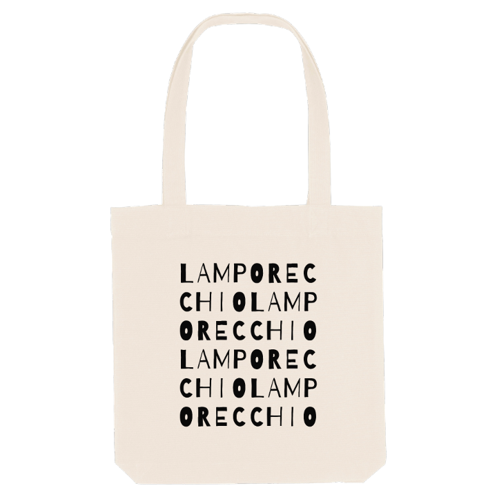 Lamporecchio ordlek tygkasse – tygkasse från PinShirt