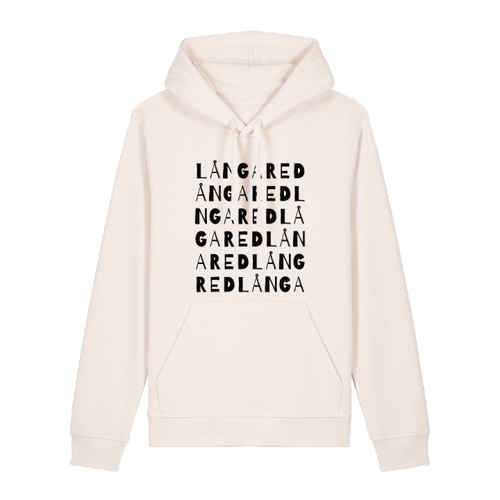 Långared ordlek hoodie – hoodie från PinShirt