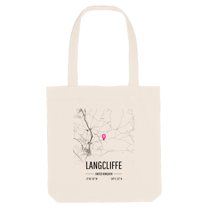 Langcliffe karta tygkasse – tygkasse från PinShirt