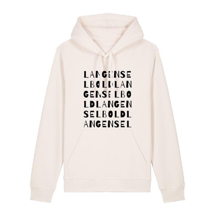 Langenselbold ordlek hoodie – hoodie från PinShirt