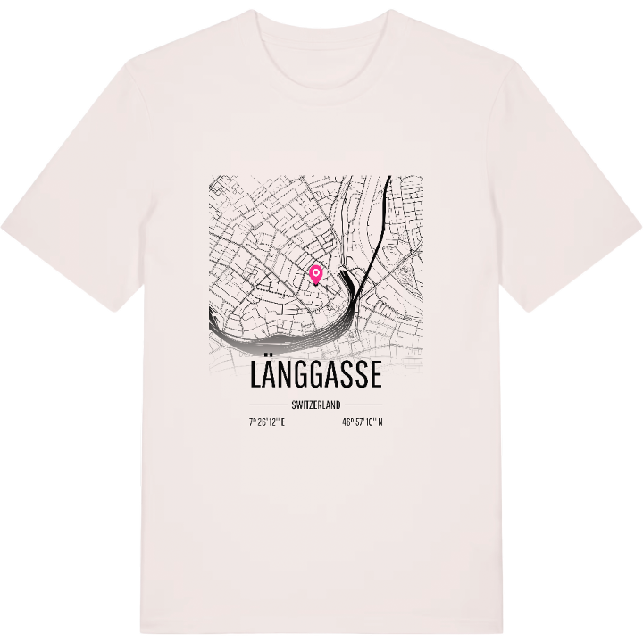 Länggasse karta t-shirt – t-shirt från PinShirt