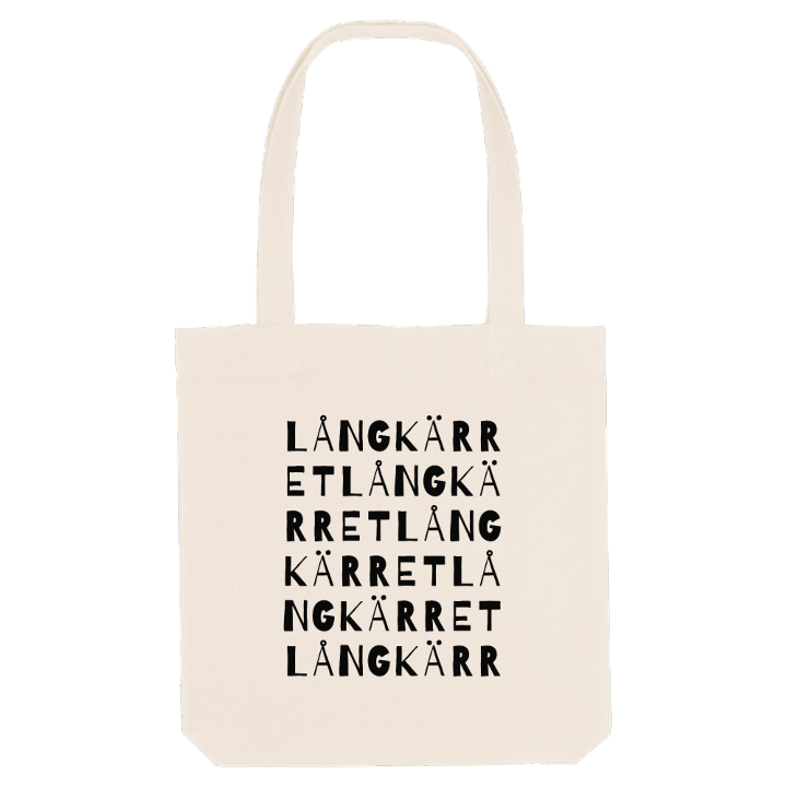 Långkärret ordlek tygkasse – tygkasse från PinShirt