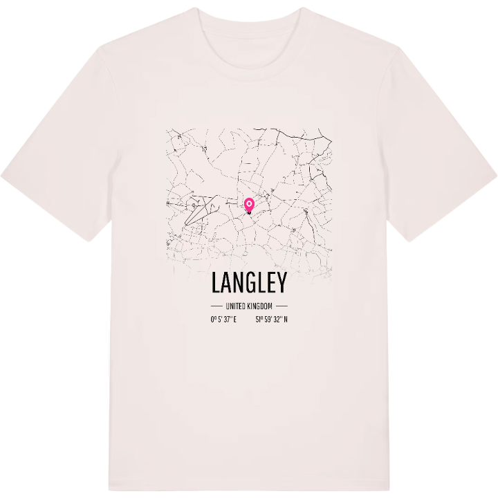 Langley karta t-shirt – t-shirt från PinShirt