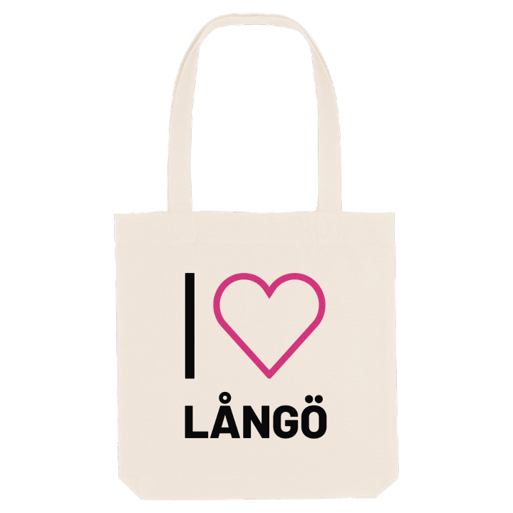 Jag älskar Långö tygkasse stort tryck – tygkasse från PinShirt