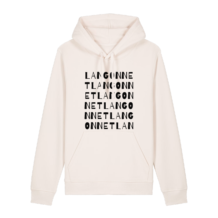 Langonnet ordlek hoodie – hoodie från PinShirt