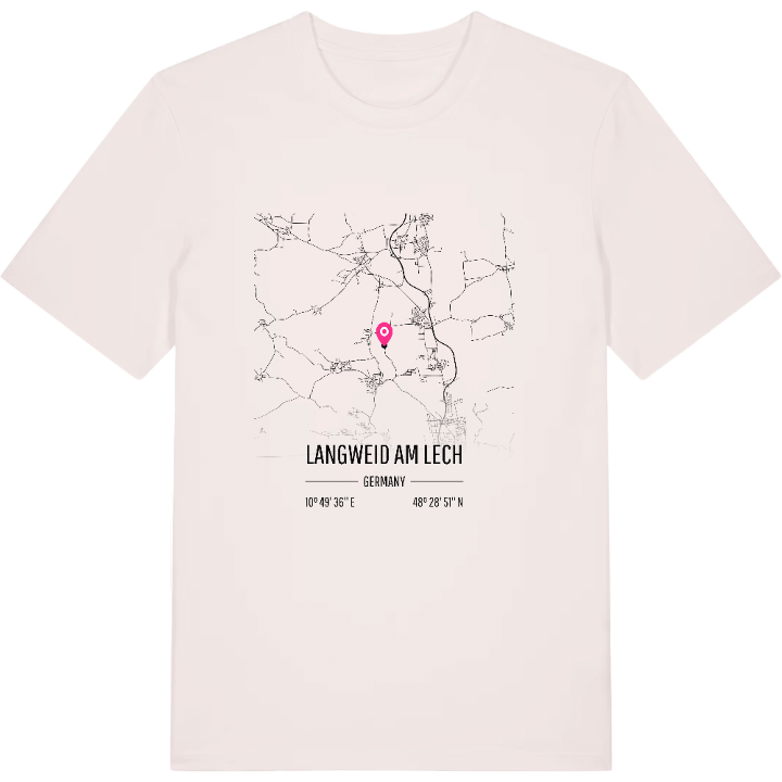 Langweid am Lech karta t-shirt – t-shirt från PinShirt