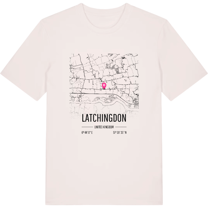 Latchingdon karta t-shirt – t-shirt från PinShirt