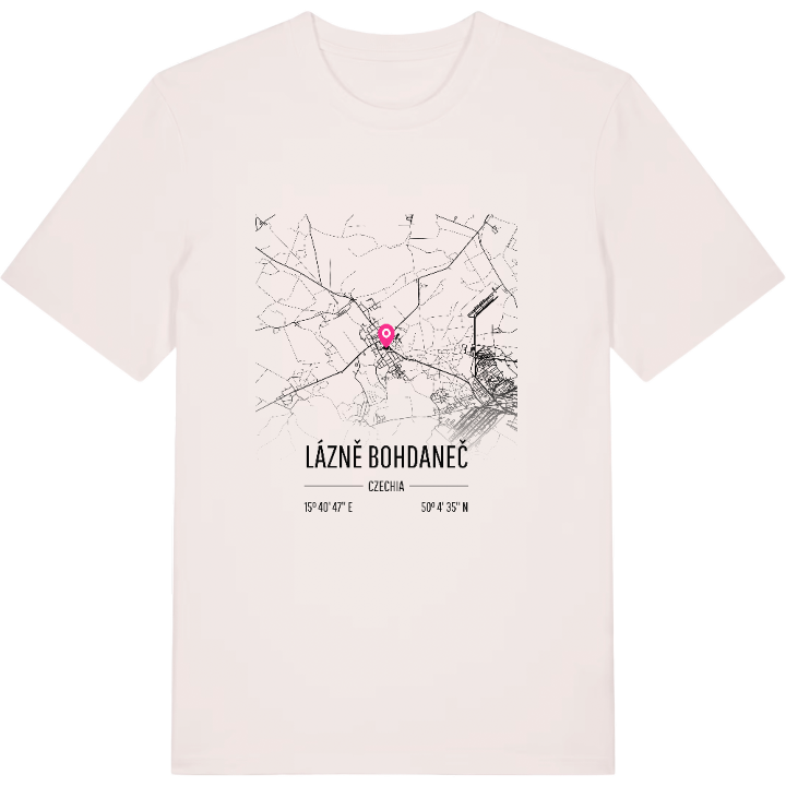 Lázně Bohdaneč karta t-shirt – t-shirt från PinShirt