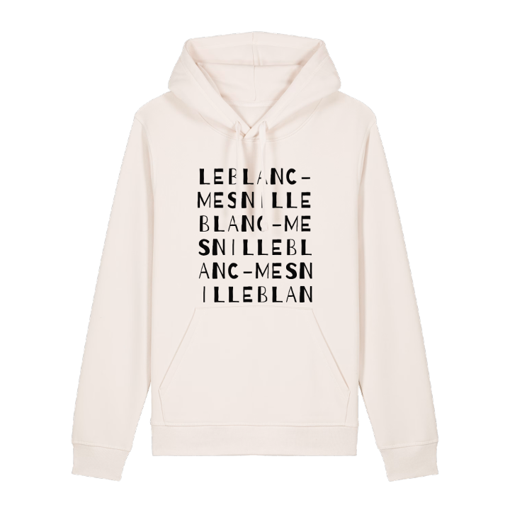 Le Blanc-Mesnil ordlek hoodie – hoodie från PinShirt
