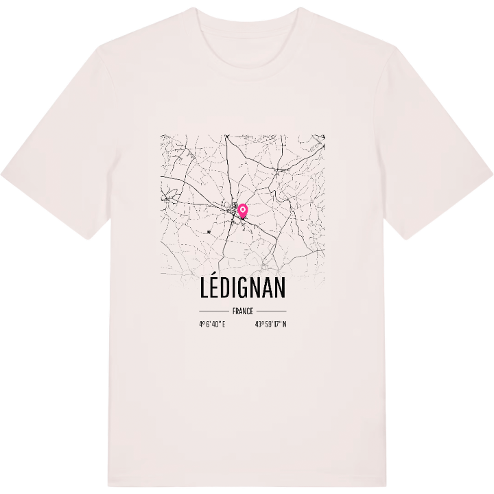 Lédignan karta t-shirt – t-shirt från PinShirt