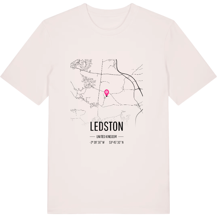 Ledston karta t-shirt – t-shirt från PinShirt