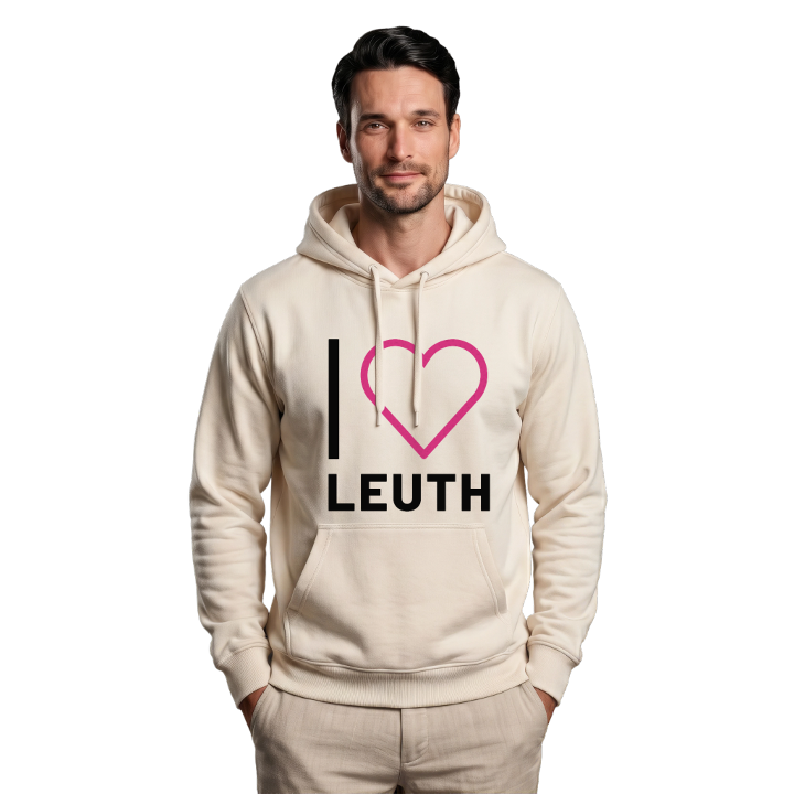 Jag älskar Leuth hoodie stort tryck – hoodie från PinShirt