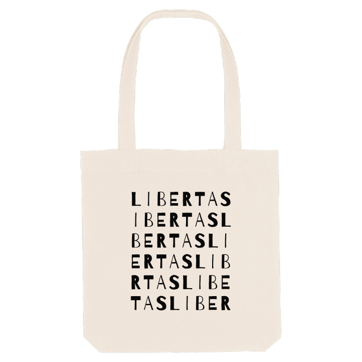 Libertas ordlek tygkasse – tygkasse från PinShirt