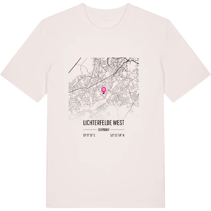 Lichterfelde West karta t-shirt – t-shirt från PinShirt